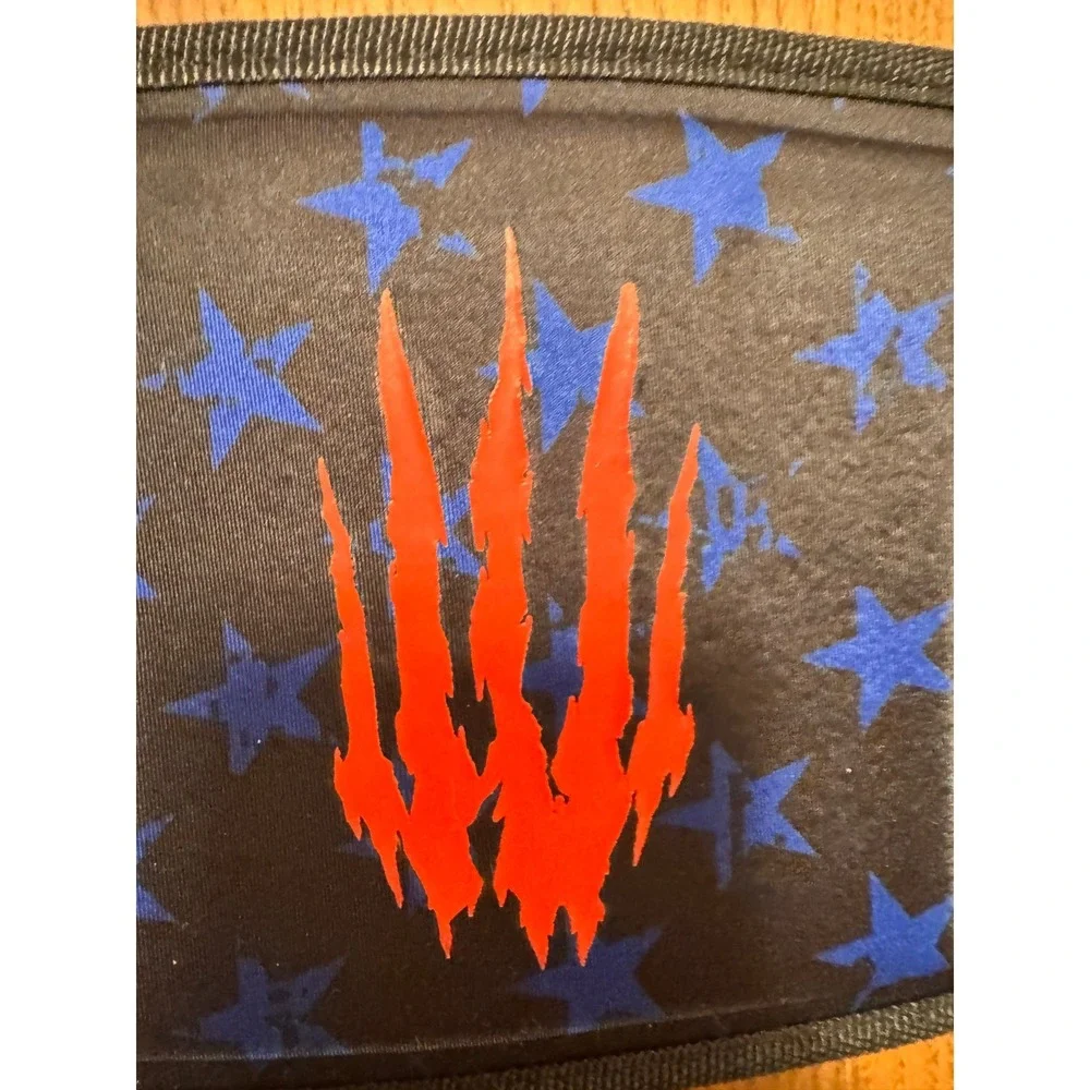 Bear KompleX‎ 4 Inch Straight Weightlifting Belt Patriotic Stars Claw Marks XL